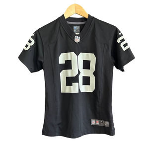 Josh Jacobs #28 Raiders NFL Jersey Youth Size Medium 10/12